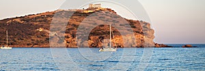Cape Sounion, Poseidon's temple, Attica, Greece photo